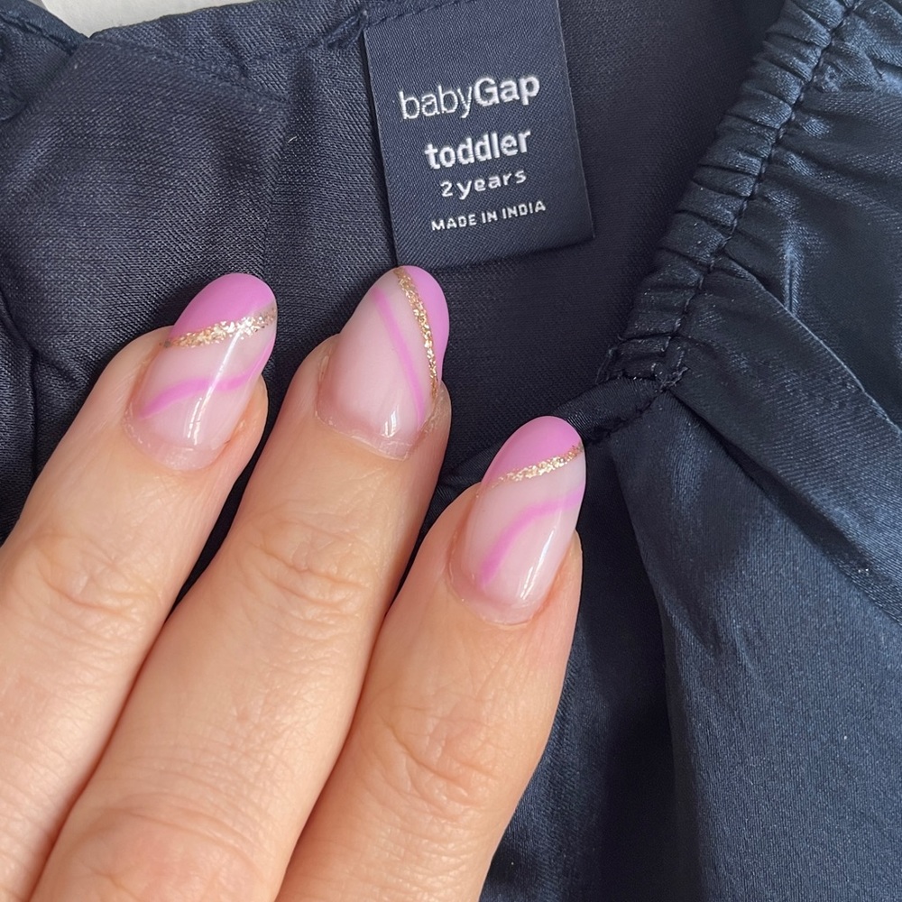 2T Baby Gap Navy Raffled Dress - Picture 4 of 4